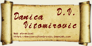 Danica Vitomirović vizit kartica